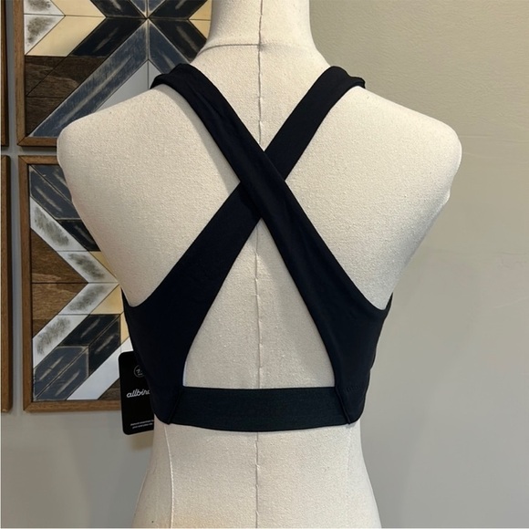 Allbirds Performance Natural Sports Bra Merino Wool Blend Black Small NWT - Picture 2 of 6